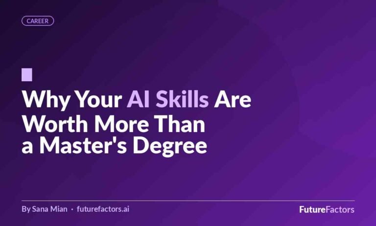 Why Your AI Skills Are Worth More Than a Master’s Degree