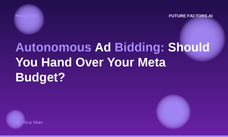 Autonomous Ad Bidding: Should You Hand Your Meta Budget to an AI Agent?