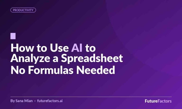 How to Use AI to Analyze a Spreadsheet (No Formulas, No Code Required)
