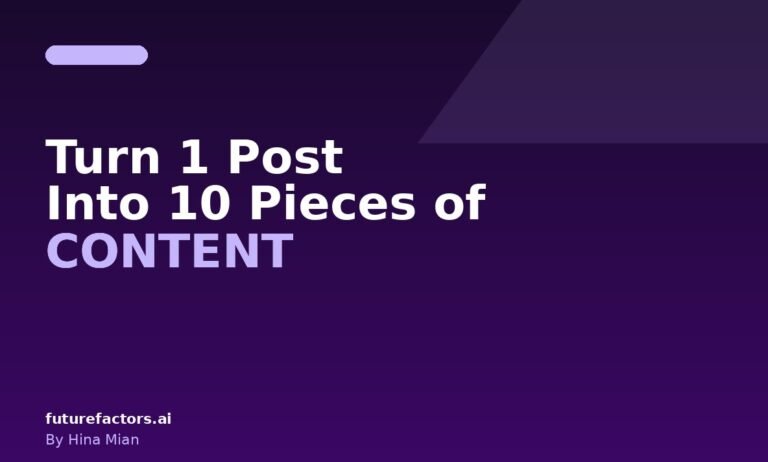 AI Content Repurposing: Turn One Blog Post Into 10 Pieces of Content