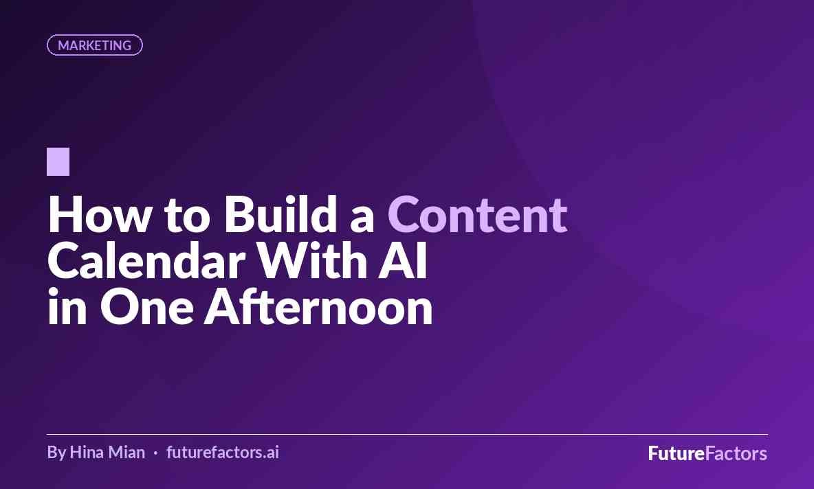 How to Build a Content Calendar With AI