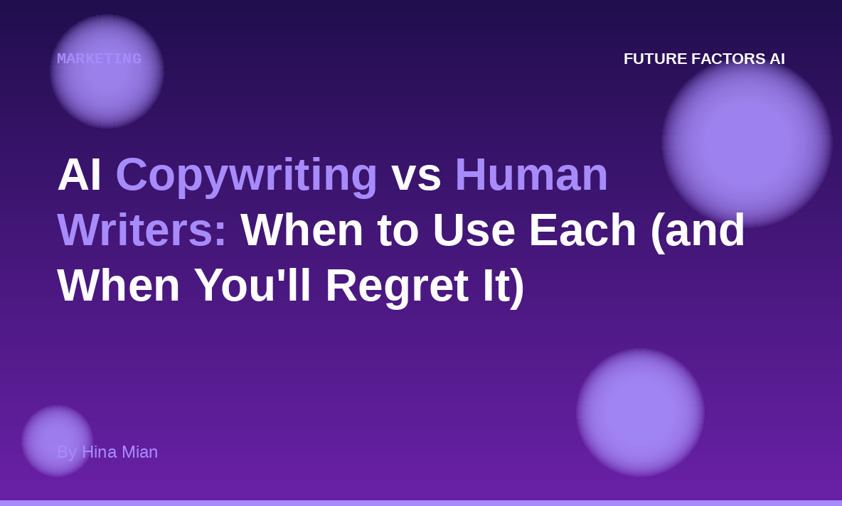 AI Copywriting vs Human Writers: When to Use Each