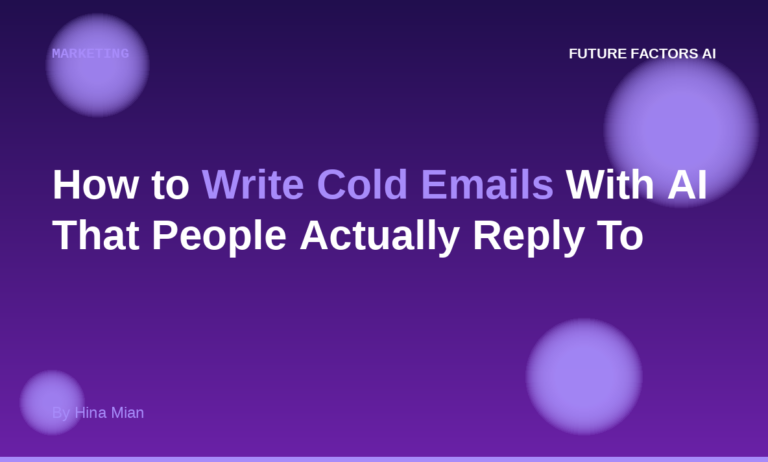 How to Write Cold Emails With AI That People Actually Reply To