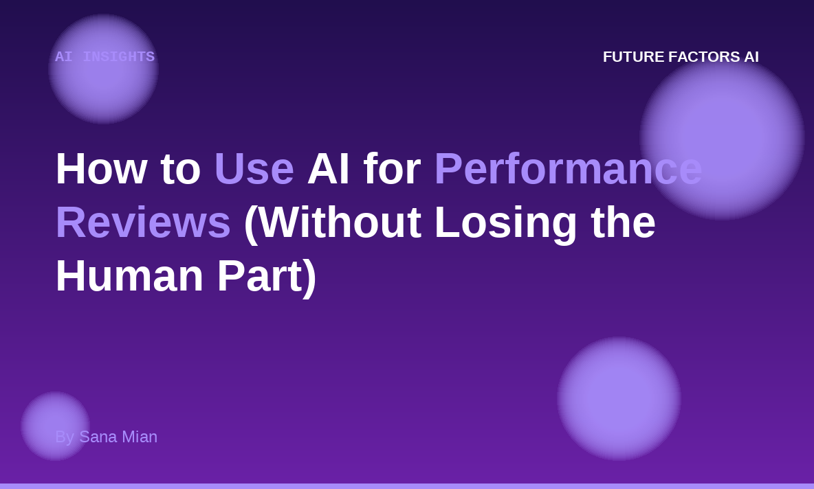 How to Use AI for Performance Reviews (Without Losing the Human Part)