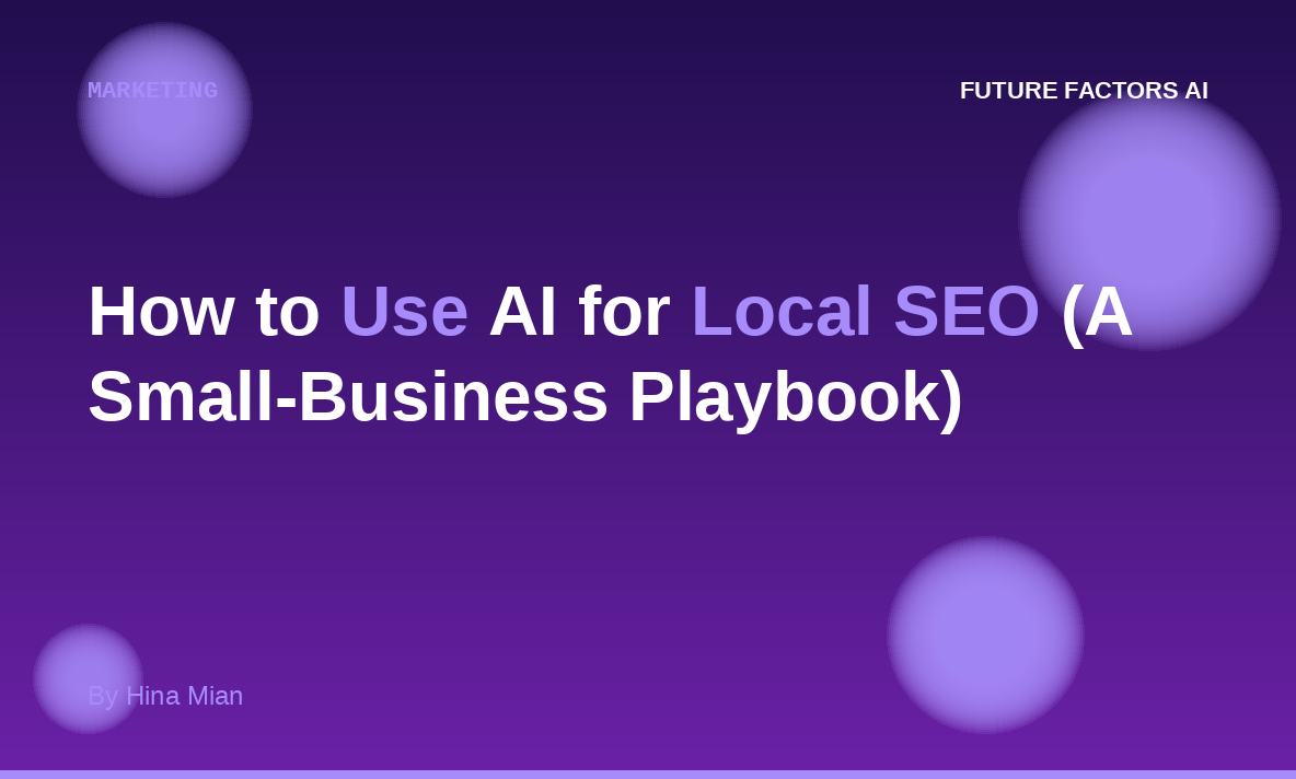 How to Use AI for Local SEO