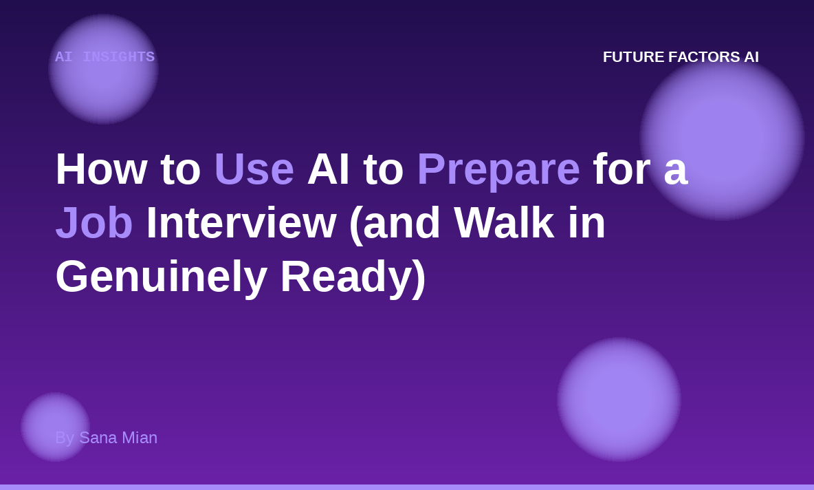 How to Use AI to Prepare for a Job Interview (and Walk in Genuinely Ready)