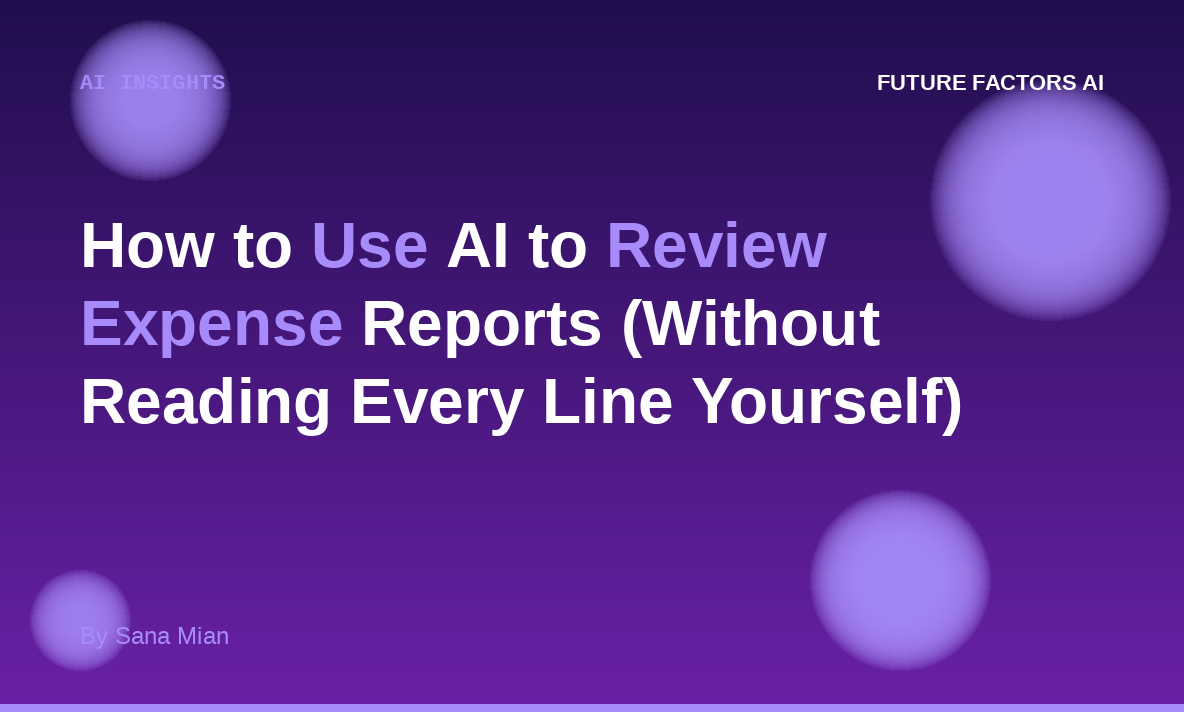How to Use AI to Review Expense Reports