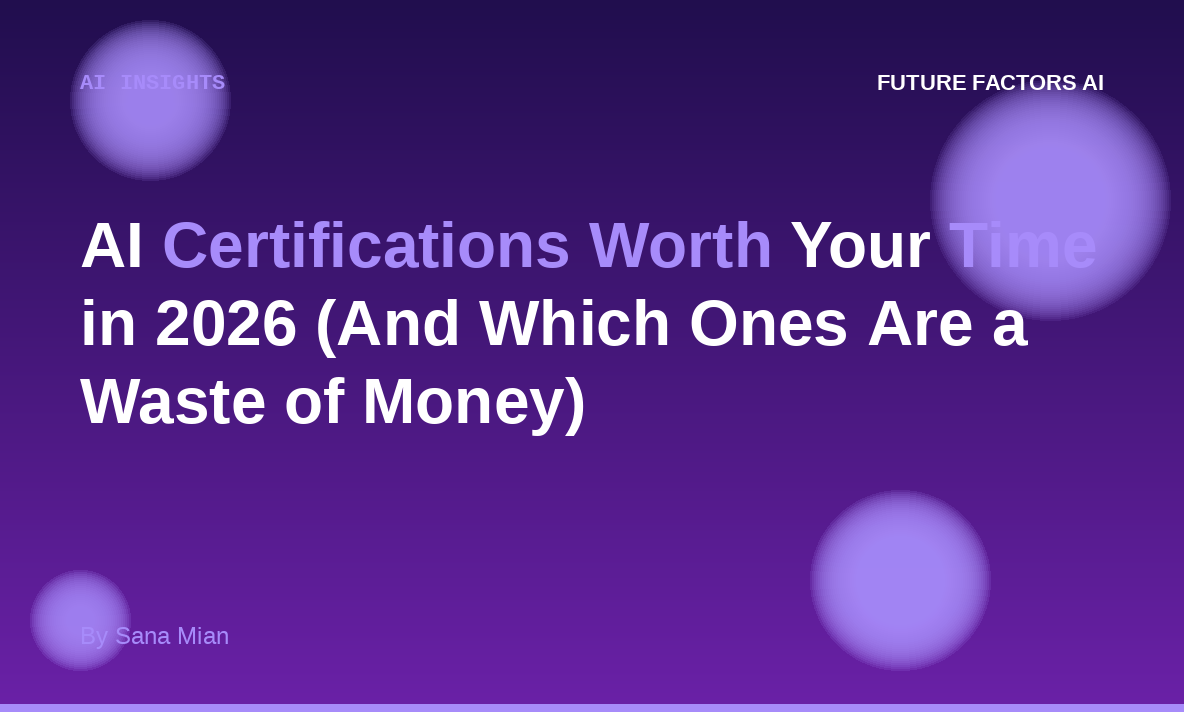 AI Certifications Worth Your Time in 2026 (And Which Ones Are a Waste of Money)