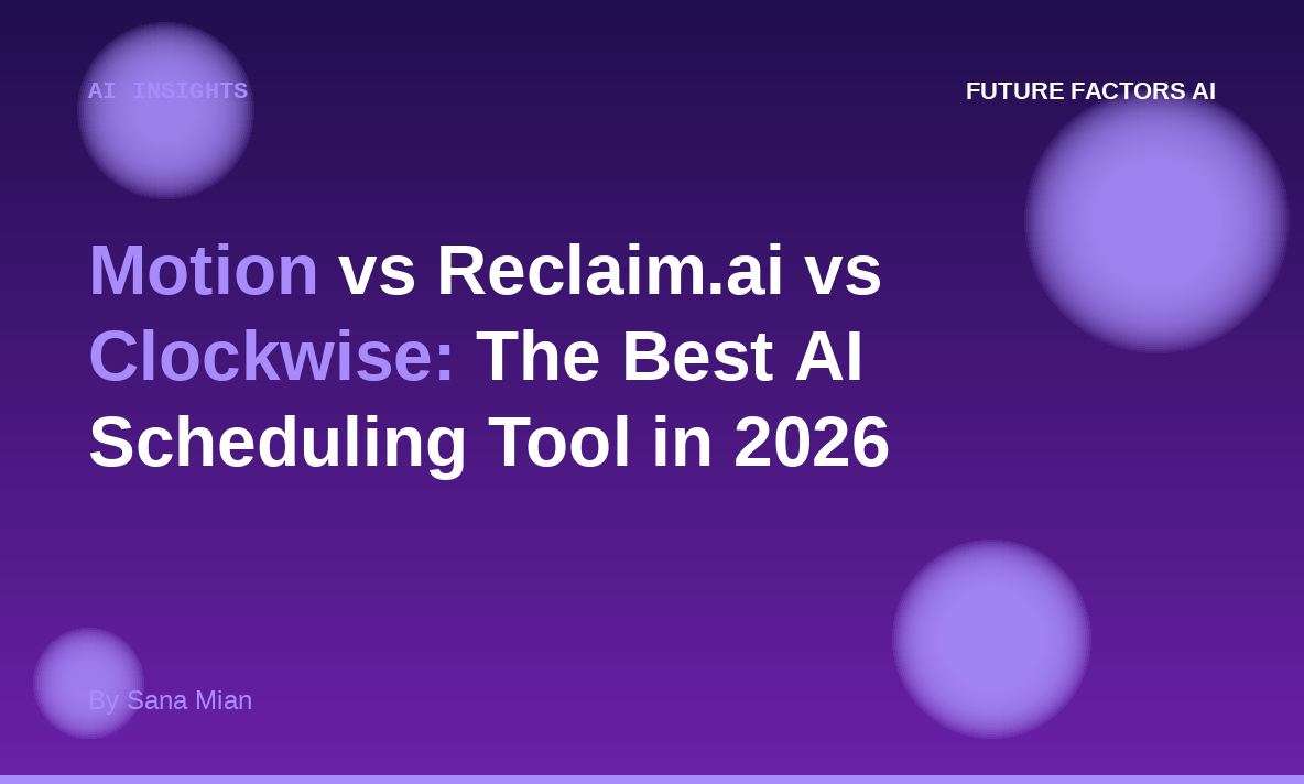 Motion vs Reclaim.ai vs Clockwise: The Best AI Scheduling Tool in 2026