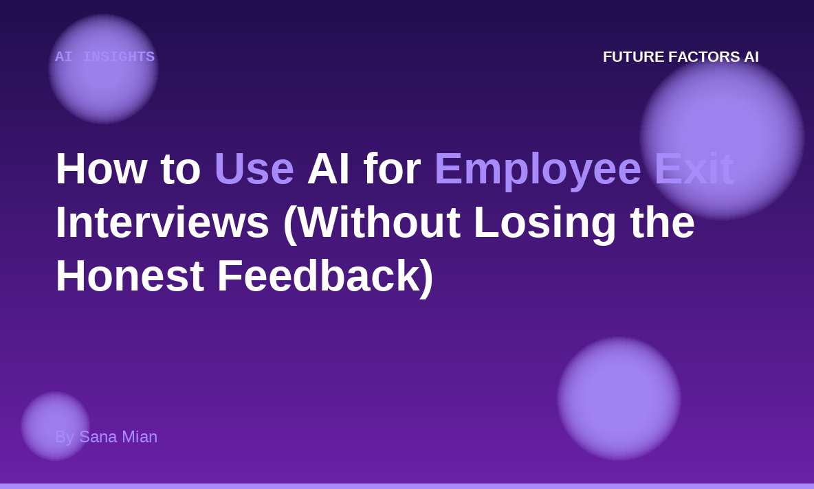 How to Use AI for Employee Exit Interviews (Without Losing the Honest Feedback)
