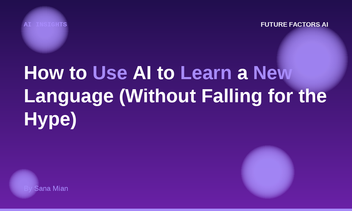 How to Use AI to Learn a New Language