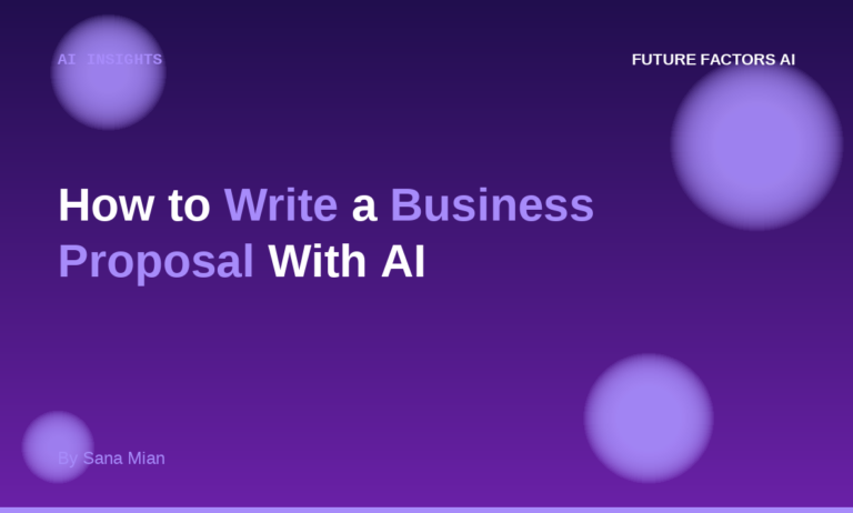 How to Write a Business Proposal With AI