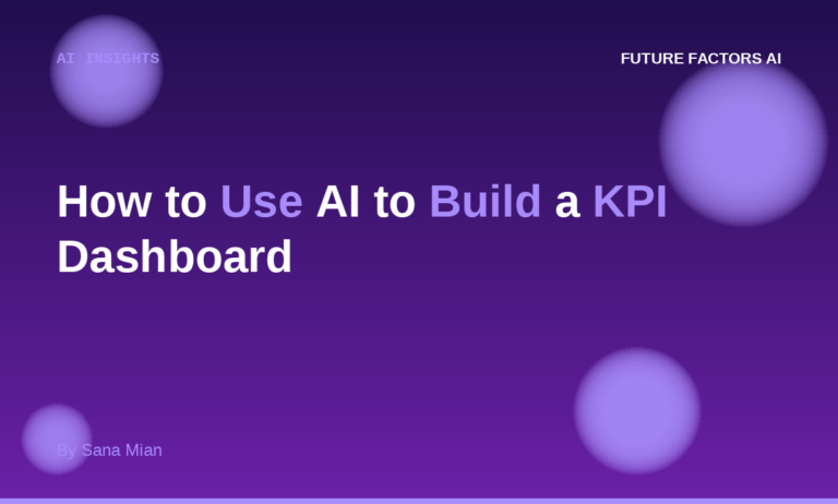 How to Use AI to Build a KPI Dashboard