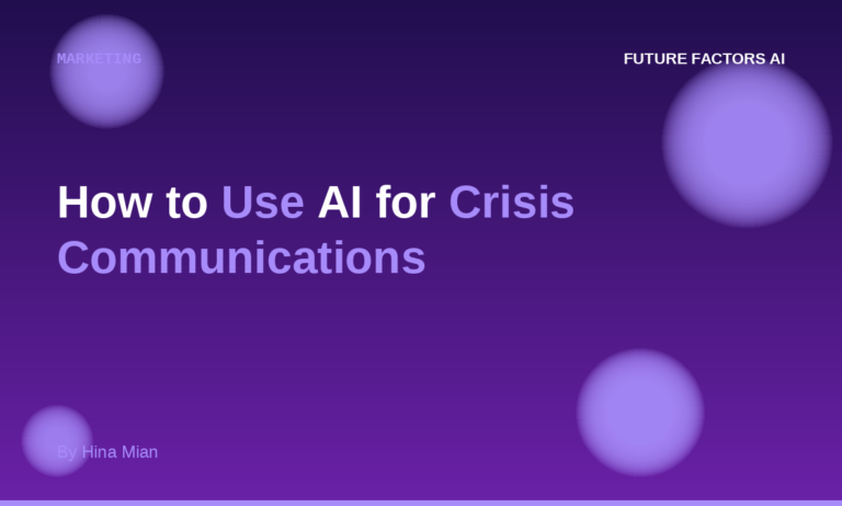 How to Use AI for Crisis Communications