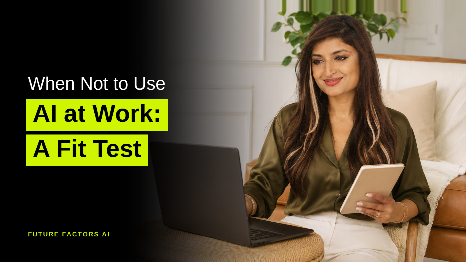 When Not to Use AI at Work: A Fit Test for Any Task