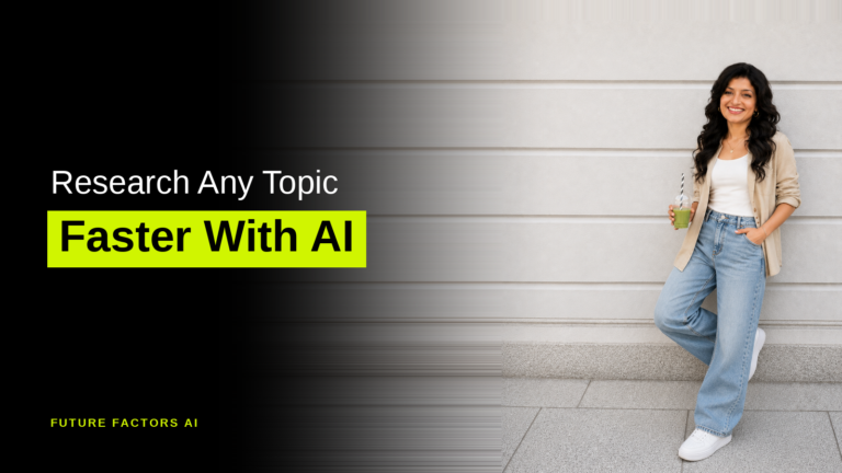 Research Any Topic Faster With AI - Hina Mian, Future Factors AI